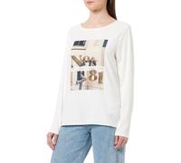 KEYLARGO Women's Number Round T-Shirt, Off-White (1001), L