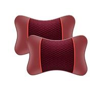 KEYLEON 2 Pcs Car Neck Pillows Headrest for VW Amarok 2 2022 2023 2024, Neck Headrest Pillow for Driving Traveling Car Neck Pillows for Driving Seat,Red