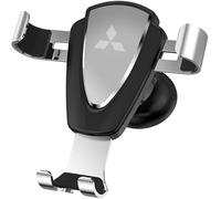 KEYLEON Car Phone Mount Cradle 360° Rotation, Super Stable Hook Clip for Mitsubishi Eclipse Cross 2018-2022, Dashboard Windscreen Suction Cup Mount,Silver