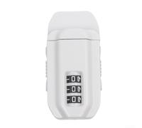 Keyless 3 Digit Combination Cabinet Lock In White, Reinforced Iron Plate Security For Home Office Drawers, Easy Install