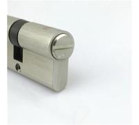 Keyless Brass Toilet Lock Cylinder - 70mm/75mm/80mm/90mm, Easy Inll, Rust-Resint, Secure Bathroom Lock for Home & Office Securi