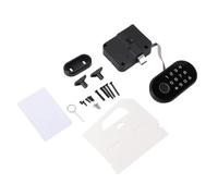 Keyless Cabinet Lock Fingerprint Password Smart Drawer Lock with Card for Wardrobe File Drawer Theft Prevention ABS Zinc Alloy 175g 4 AAA Batteries