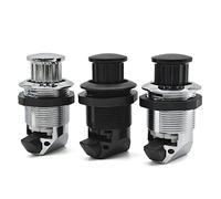 Keyless Cabinet Lock with Button for RV Boat Drawer Furniture Showcase File Cabinet Air Box 1Pcs(1pcs Black)