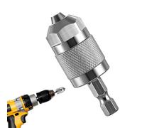 Keyless Chuck - 0.25" Hex Keyless Adapter, 6.35mm Shank Diameter | 3-Jaw Hex Shank Chuck For Home Repair & F