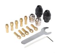 Keyless Chuck Drill Adapter Kit for Rotary Tool, Quick Change Collet Set 0.5mm-3.2mm Compatible with Dremel Multi-Tool Accessories