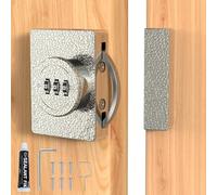 Keyless Combination Cabinet Lock, Anti-Pry 3-Digit Security for Swinging/Sliding Door, Drawer, Cupboard, Locker, Closet, Child Safety, Easy Installation (Silver, 2 Pack)