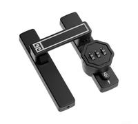 Keyless Combination Door Lock Adjustable Password Latch Zinc Alloy Rust Resistant Security Bolt For Bedroom Bathroom Sliding Cabinet Shed Barn Garden Black