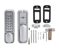 Keyless Door Lock Set, Mechanical Password Lock with Zinc Alloy Construction, Push Button Door Coded Lock for Hotel Office Studio Warehouse, No Battery Needed with