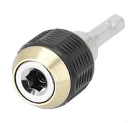 Keyless Drill Bit Chuck Quick Change Adapter Converter Having 1/4 in Hex Shank Stainless Steel Quick Release Blueprint for Power Drill Bit Changes Compatible