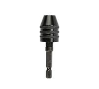 Keyless Drill Chuck 1PC HexDrill Chuck 0.3 8. 6.35mm Keyless Screwdriver Impact Driver Adaptor Electric Micro Motor Clamp Fixture Hex Shank