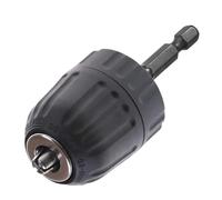 Keyless Drill Chuck 1pcs Keyless Drill Chuck Converter 3/8"- 24UNF Thread Quick Change Adapter 1/4" Hex Shank(1PC(0.6-8.0mm))