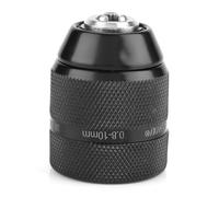 Keyless Drill Chuck 3/8 Thread 0.8mm to 10mm Metal Drill Chuck Heavy Duty Heat Treated Keyless Chuck for Electric Percussion Drills Above 1050W Power Tool Accessories