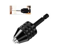 Keyless Drill Chuck Adapter 0.3-6.5mm Quick Change 1/4” Hex Shank Drill Bits Chuck for Micro Drill Bit Drill Chuck Adapter Conversion Tool