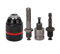 Keyless Drill Chuck Adapter, Multi Use Self Tighten Drill Chuck, 1/2-20UNF Mount 2-13mm, Impact Wrench Drill Chuck, Screw Fitting, Quick and Easy Chucking and Unchucking
