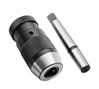 Keyless Drill Chuck, BE-TOOL 1Pcs Heavy Duty Chuck with Morse Taper Shank Quick Release Conversion Tool for CNC Lathe/milling, Drill Press(1-16mm+Mandrel MT2 15mm