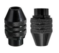 Keyless Drill Chuck | Precise Metal Quick Change Chuck - 2X Black Drill Chuck, Alloy Drill Chuck for Crafting, Processing Work