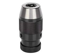 Keyless Drill Chuck Self - Locking 0-13mm, High Speed Steel Drill Chuck for Electric Hand Tools and Lathes, B16 Adapter with Sleeve for Milling Machines