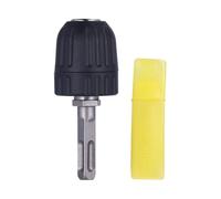 Keyless Drill Chuck with Adapter and Handle 0.8-10mm for Hammer | Self Tightening Design, Hand Tighten Bit Change, Secure Hold, for Home Drilling and Maintenance Tasks