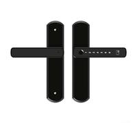 Keyless Entry Fingerprint Lock with For TUYA Wireless Compatibility Featuring Remote and Multiple Access Methods Including Fingerprint, Password, Card, and Key (D)