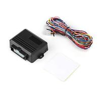Keyless Entry Remote Start System Advanced Car Alarm Security Module with Remote Engine Start Preheating Cooling Function for 12V Petrol Vehicles Fireproof ABS Material