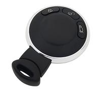 Keyless Entry Replacement Key Fob Cover Case fit for Mini Cooper Smart Key Fob Accessories 3 Buttons 3 Buttons (Black, A)