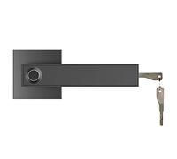 Keyless Fingerprint Door Lock, Highly Accurate Fingerprint recognitio, Unlock the Door Within 0.25 Seconds, Store 32 Fingerprints(Black)