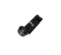 Keyless Mechanical Combination Lock Cylinder 70mm Length Fits Wooden Doors 30mm to 50mm Thickness Three-Digit Code System (Black)
