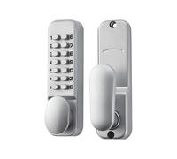 Keyless Mechanical Door Lock Waterproof - Silver 14.2x4.2x2.8cm