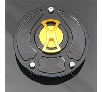 Keyless Motorcycle Fuel Gas Tank cap Cover/Fit For Honda VTR1000F Firestorm SuperHawk 1997-2017, VTR1000 SP-2 2000-2017 Motorcycle Gas Cap Gas Fuel Tank(Gold no logo)