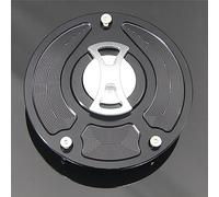Keyless Motorcycle Fuel Gas Tank cap Cover/Fit For Honda VTR1000F Firestorm SuperHawk 1997-2017, VTR1000 SP-2 2000-2017 Motorcycle Gas Cap Gas Fuel Tank(Silver no logo)