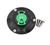 Keyless Motorcycle Fuel Gas Tank cap Cover/Fit For Triumph Street Triple R All Years Motorcycle Gas Cap Gas Fuel Tank(Green no logo)