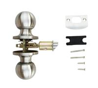 Keyless Passage Doorknob Reversible Design for Interior Doors Easy Installation with Stainless Steel Construction Closet Hallway Laundry Room Easy Installation Door Locks