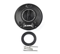 Keyless quick-release motorcycle fuel tank cap For CB400 1992-2016 CBR600RR 2003-2021 Motorcycle Accessories Motorcycle Quick Release Action Keyless Fuel Tank Cap(Black CBR Logo)