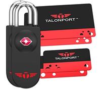 Keyless TSA Approved Luggage Lock with Lifetime Card Keys & No Combo to Forget (2 Pack)