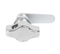 Keyless Zinc Alloy Cabinet Cam Lock, Secure Mechanical Door Latch for Furniture Cupboard Drawer, Silver Finish, Hardware Size Optional(30mm)