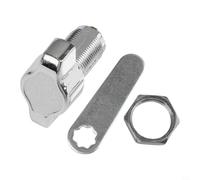 Keyless Zinc Alloy Cabinet Cam Lock Secure Padlock for Furniture Cabinet Door with Multiple Size Options 16mm 20mm 25mm 30mm Silver Mechanical Door Lock (25mm)