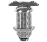 Keyless Zinc Alloy Drawer Safety Lock for Metal Cabinets and Drawers | Silver Finish, Secure Storage for Mailboxes and Equipment, Suited to Offices, Property Managers