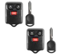 KeylessOption Keyless Entry Remote Control Fob Uncut Blank Car Ignition Key For GQ43VT11T, CWTWB1U345, H92 (Pack of 2)