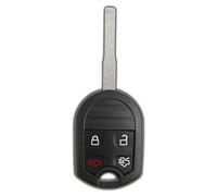 KeylessOption Keyless Entry Remote High Security Uncut Blank Car Ignition Key Fob Replacement for Ford Fusion Fiesta CWTWB1U793