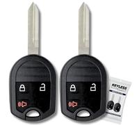 KeylessPros 3-Button Keyless Entry Remote Key Fob Replacement, fits 2011-2015 Ford Explorer, 2011-2016 F150 F250 F350 F450, 2011-2014 Lincoln Mark LT, 2011-2016 Navigator, CWTWB1U793 (3-BTNx2)