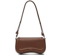 Keyli Small Shoulder Bag for women Trendy Crossbody Purse Waterproof Leather Handbags Clutch Tote Designer Bags, Brown