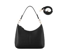 Keyli Women Small Shoulder Handbags Mini Purse Waterproof Soft PU Leather Crossbody Bags for Work Shopping, Black