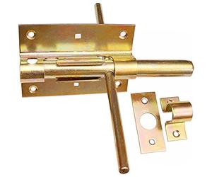 KeyMet 2 Door Latches 100/16 G Gold Iron Modern Metal Handle 100 grams Industrial Door Hardware Latch