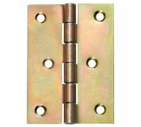 KeyMet 50 Rolled Hinges 80 x 60 mm Half-Round Yellow Galvanized