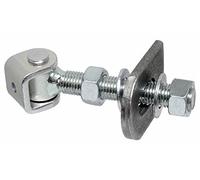KeyMet Adjustable Stainless Steel Gate Hinge M20, 180° Opening, L 120mm, Unfinished, 1 Piece