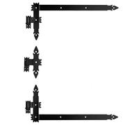 KeyMet Angle Strip Hinges 5 cm Black, Primed Steel, Double/Single Door