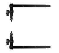 KeyMet Angle Strip Hinges 5 cm Black, Primed Steel, Double/Single Door
