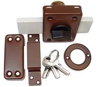 KeyMet GmbH GAMA 140 Screw-On Lock Additional Door Lock Brown