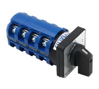 KEYMOO 63A Rotary Change-Over Switch, 4NO 4 NC 2-Way 660V Universal Selector Switch, 3 Position 16 Terminals Cam Switch, CE SZW26-63/D404.4