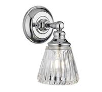 Keynes 1 Light Wall Light Polished Chrome IP44 Netlighting Grey One Size
